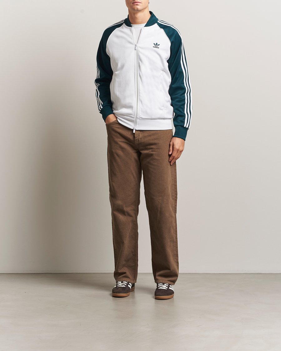 Herren | Pullover | adidas Originals | Classic Track Jacket White/Green
