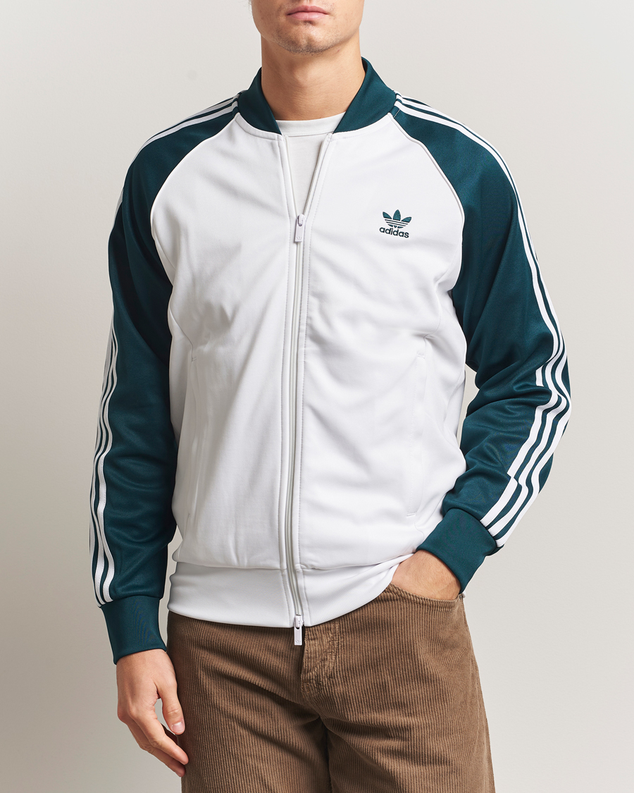 Herren | Pullover | adidas Originals | Classic Track Jacket White/Green