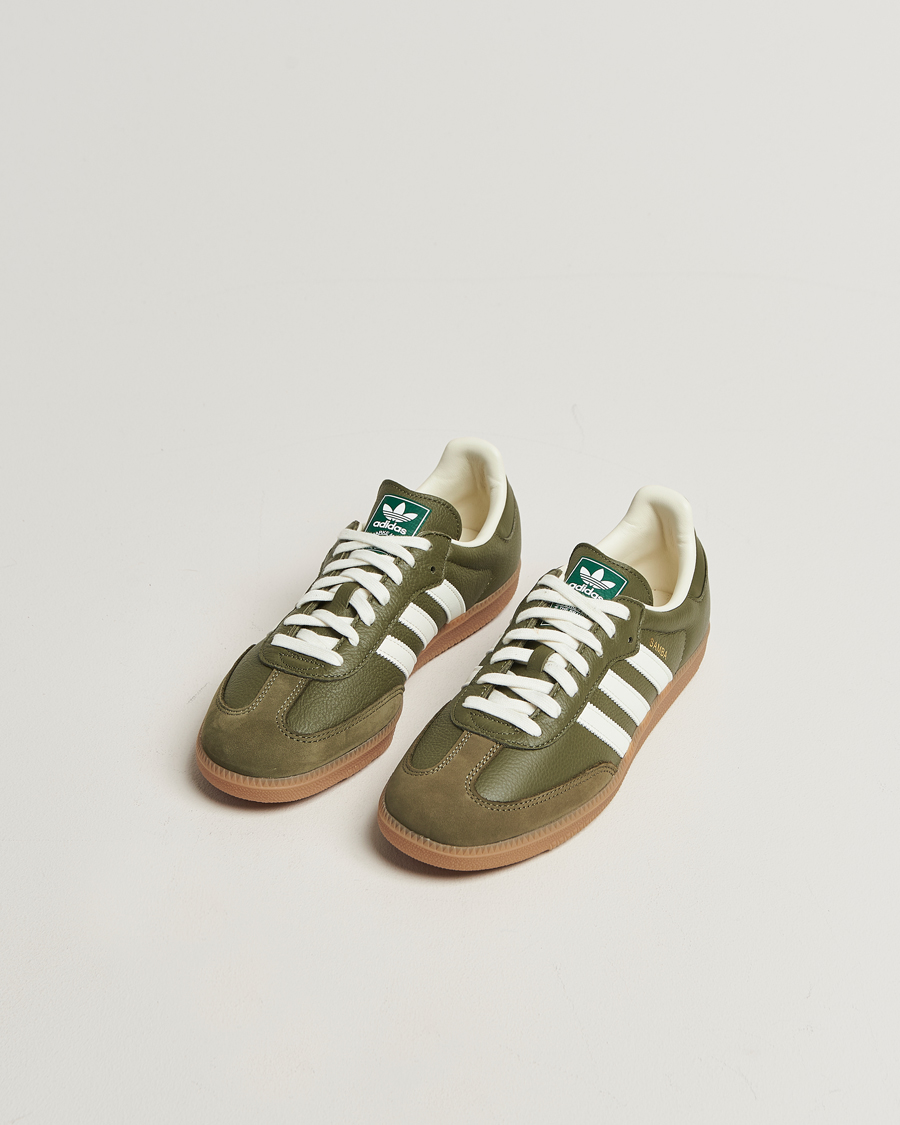 Herren | Sneaker | adidas Originals | Samba OG Sneaker Khaki Green/Off White