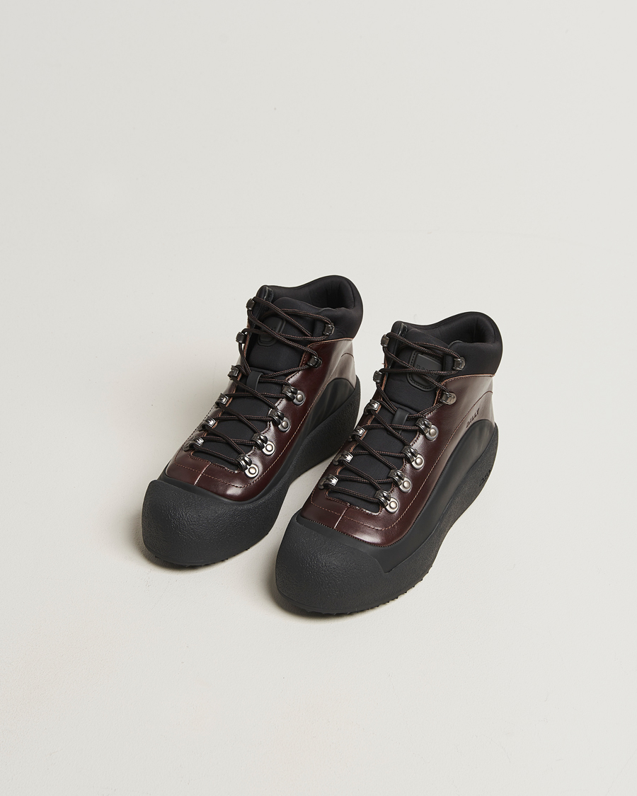 Herren | Boots | Bally | Calys Laced Curling Boot Brown/Black