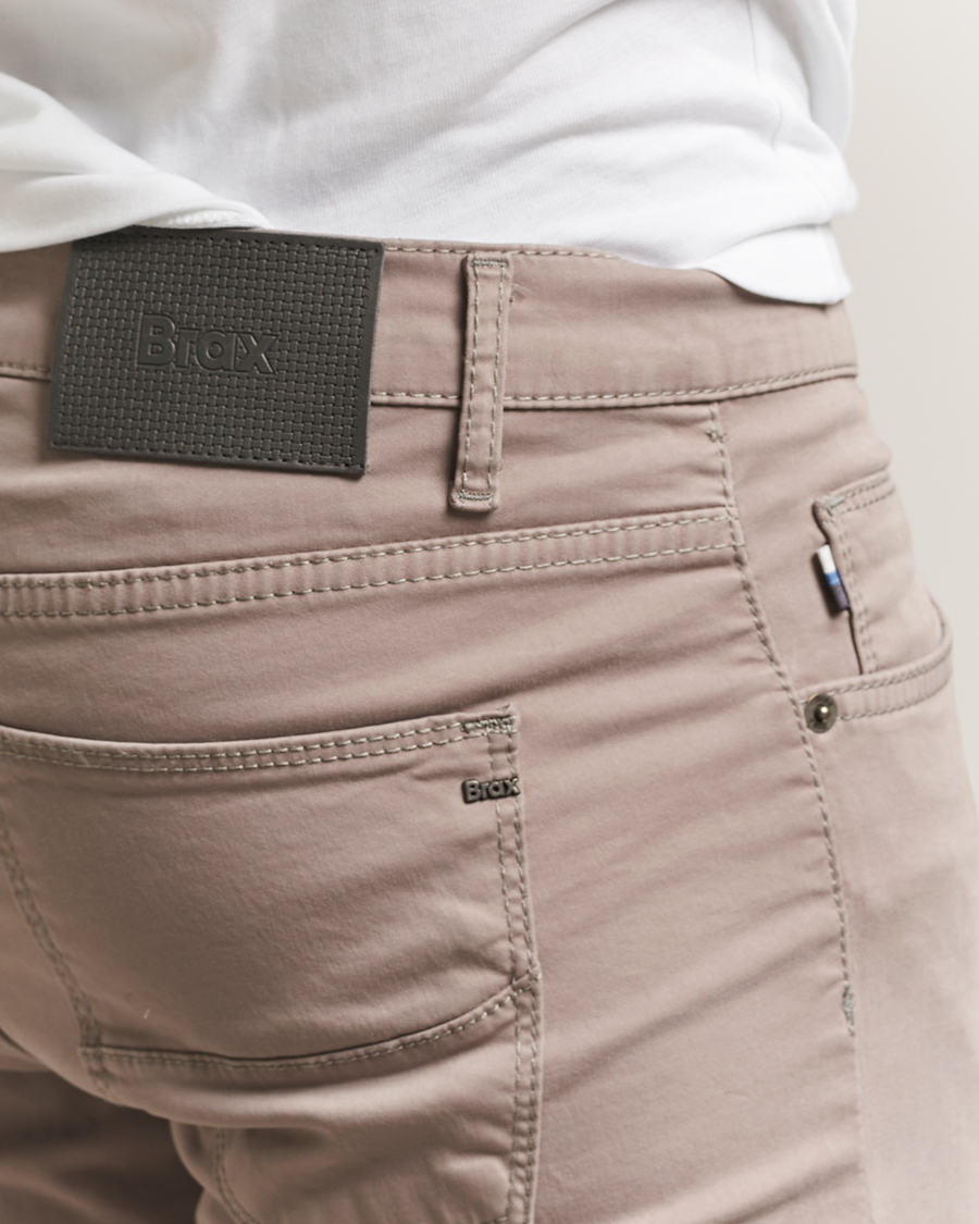 Herren | Hosen | Brax | Cadiz Cotton Satin 5-Pocket Pants Stone