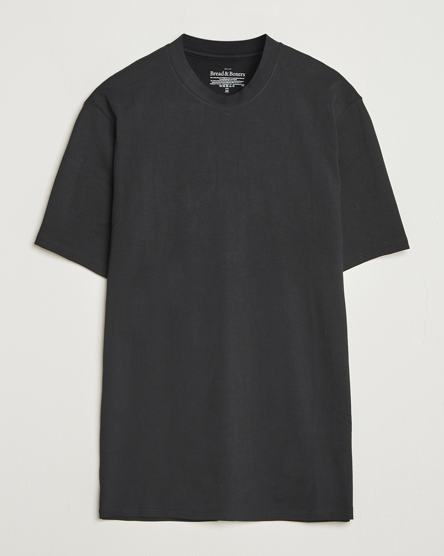 Herren | T-Shirts | Bread & Boxers | High Neck T-Shirt Black