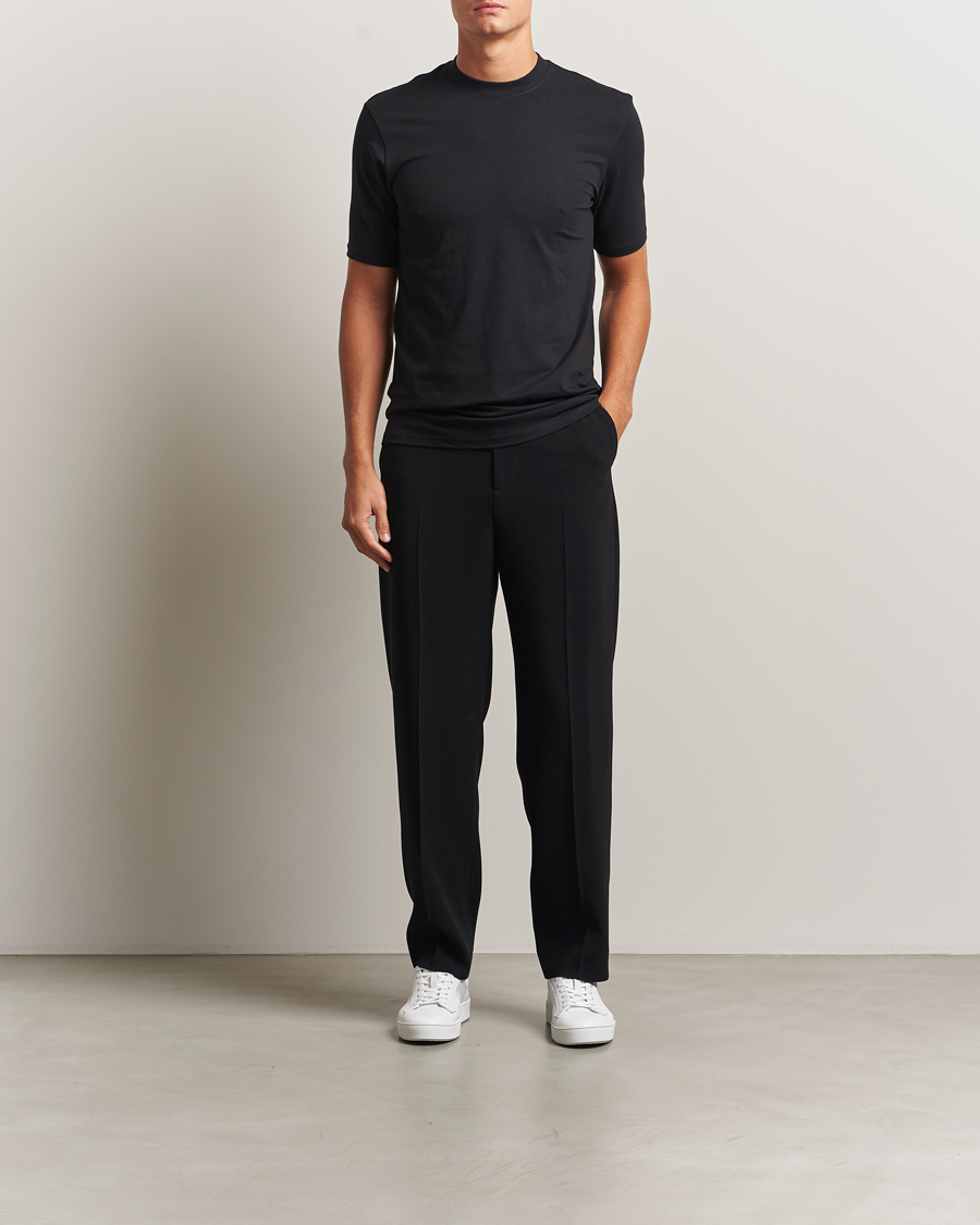 Herren | T-Shirts | Bread & Boxers | High Neck T-Shirt Black
