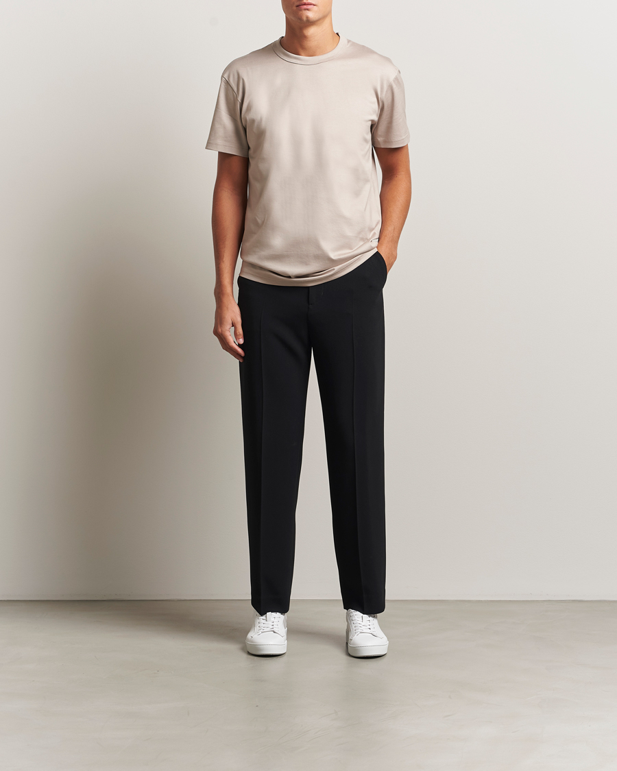 Herren | T-Shirts | Bread & Boxers | Pima Cotton Crew Neck T-Shirt Greige