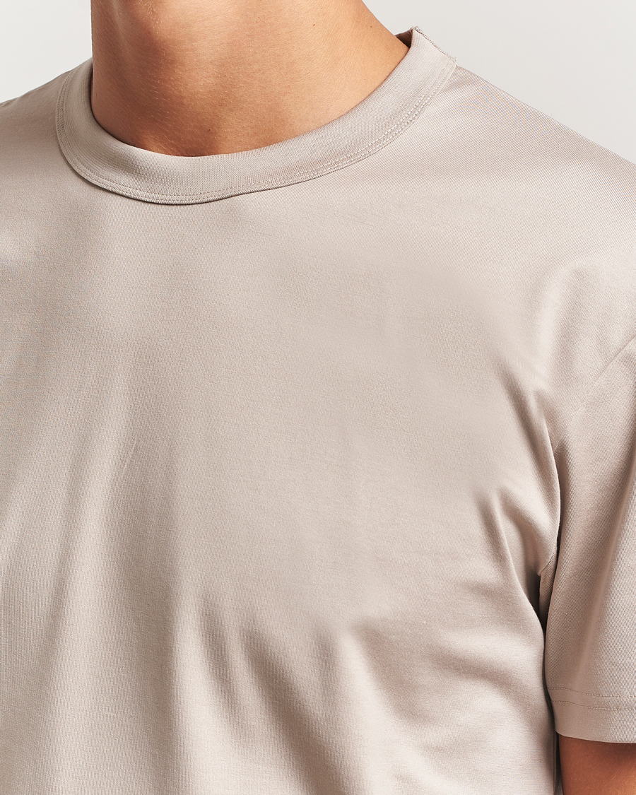 Herren | T-Shirts | Bread & Boxers | Pima Cotton Crew Neck T-Shirt Greige