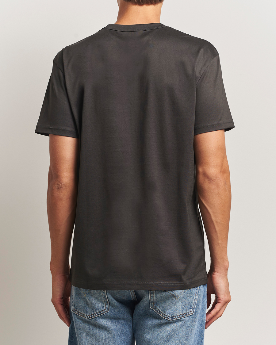 Herren | T-Shirts | Bread & Boxers | Pima Cotton Crew Neck T-Shirt Charcoal