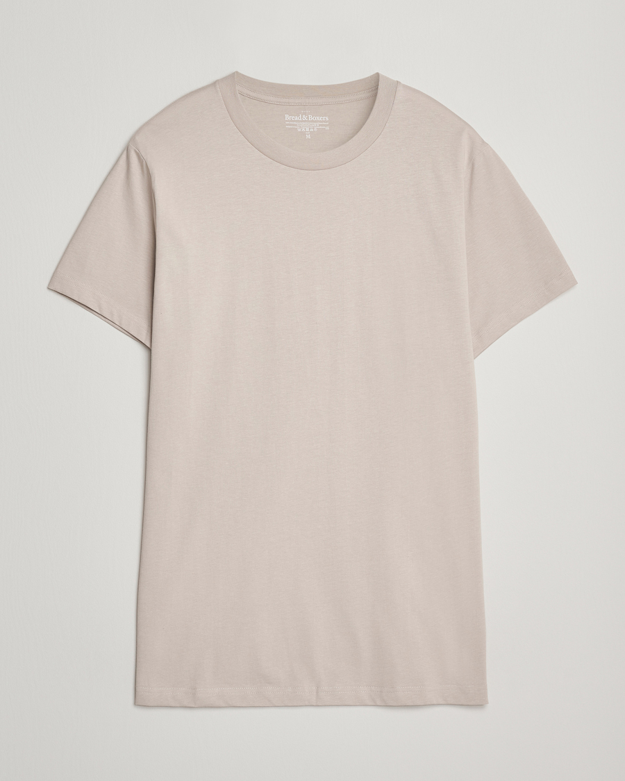 Herren | T-Shirts | Bread & Boxers | Crew Neck Regular T-Shirt Greige