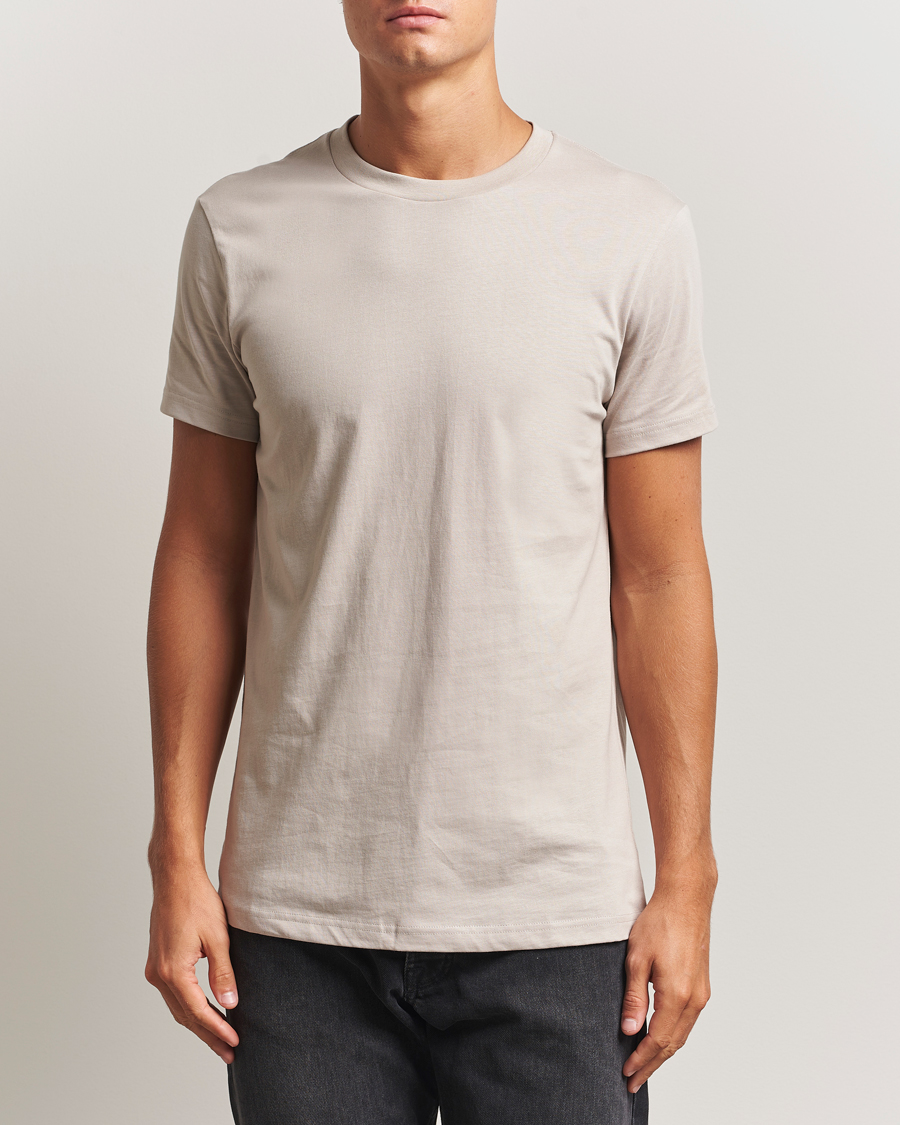 Herren | T-Shirts | Bread & Boxers | Crew Neck Regular T-Shirt Greige