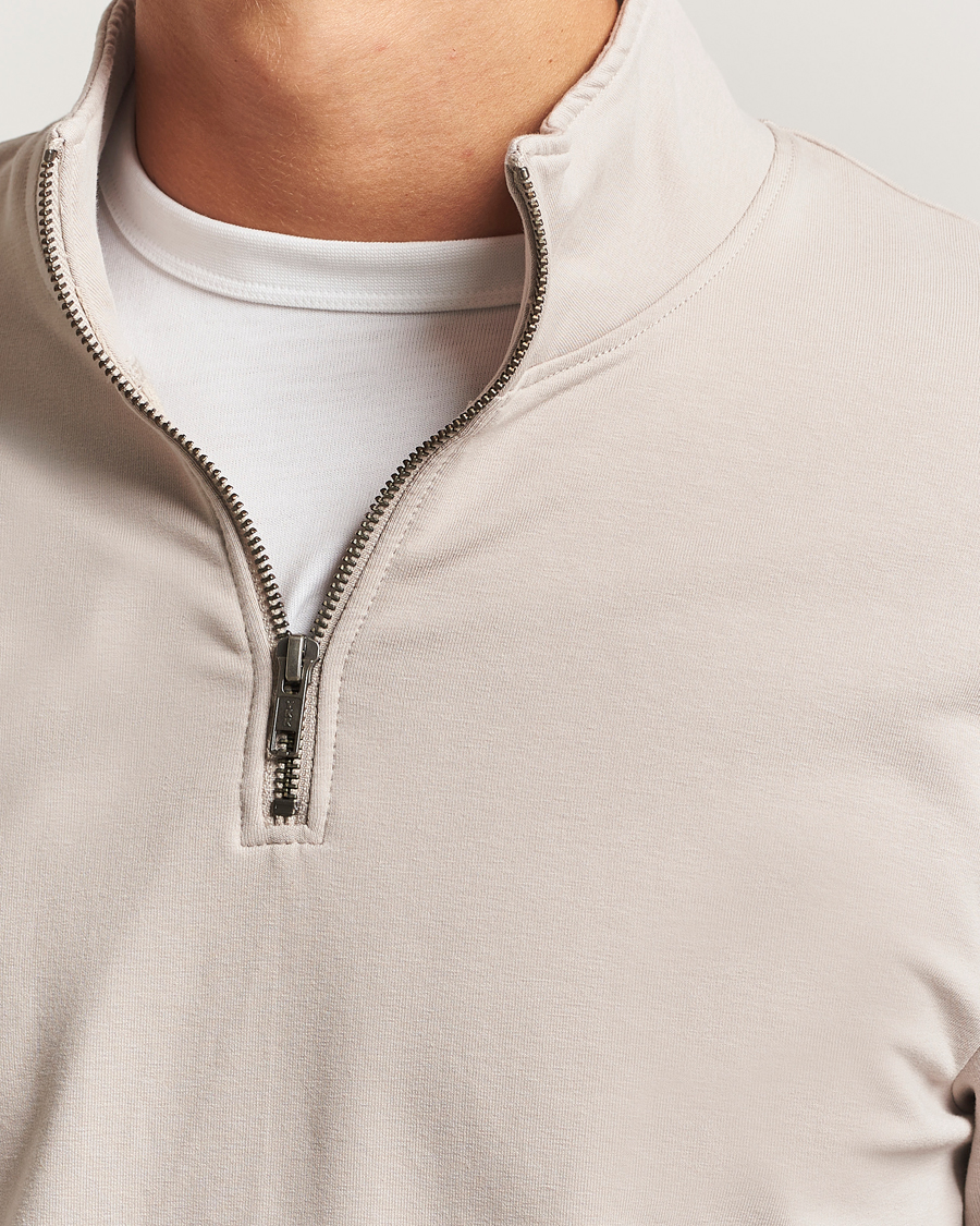 Herren | Pullover | Bread & Boxers | Loungewear Half Zip Greige
