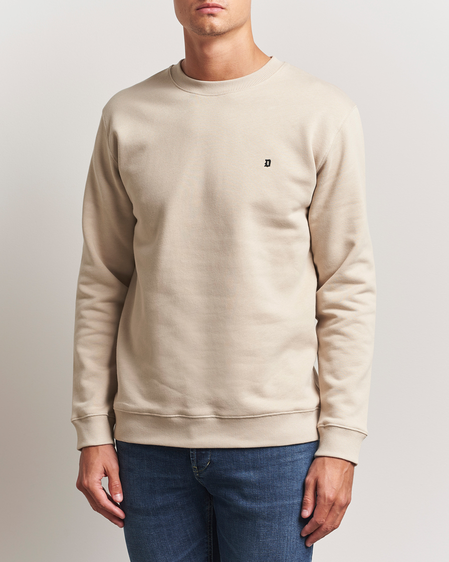 Herren | Pullover | Dondup | Logo Crew Neck Sweatshirt Ecru