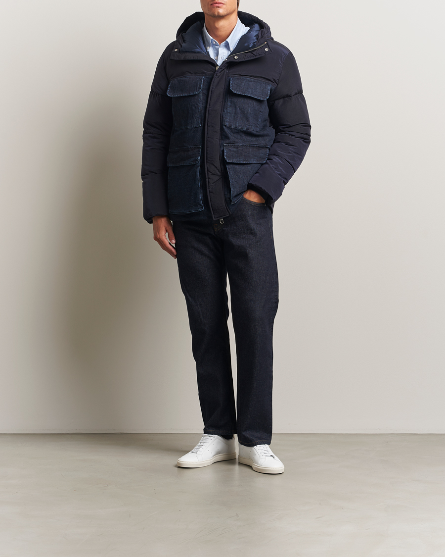 Herren | Jacken | Dondup | Puffy Hooded Down Jacket Navy