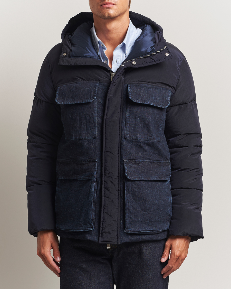 Herren | Jacken | Dondup | Puffy Hooded Down Jacket Navy