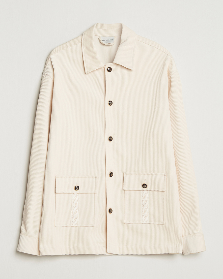 Herren | Hemden | Drôle de Monsieur | Corduroy Overshirt Ecru