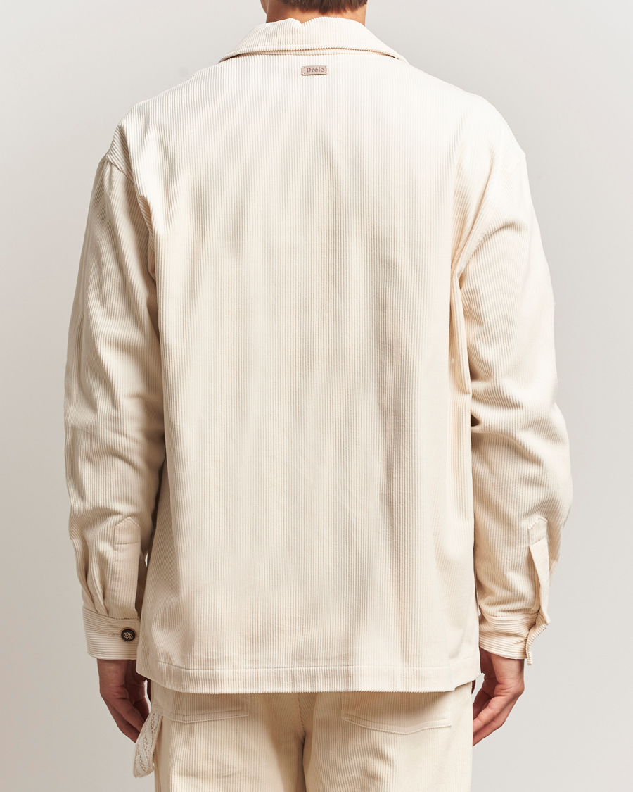 Herren | Hemden | Drôle de Monsieur | Corduroy Overshirt Ecru