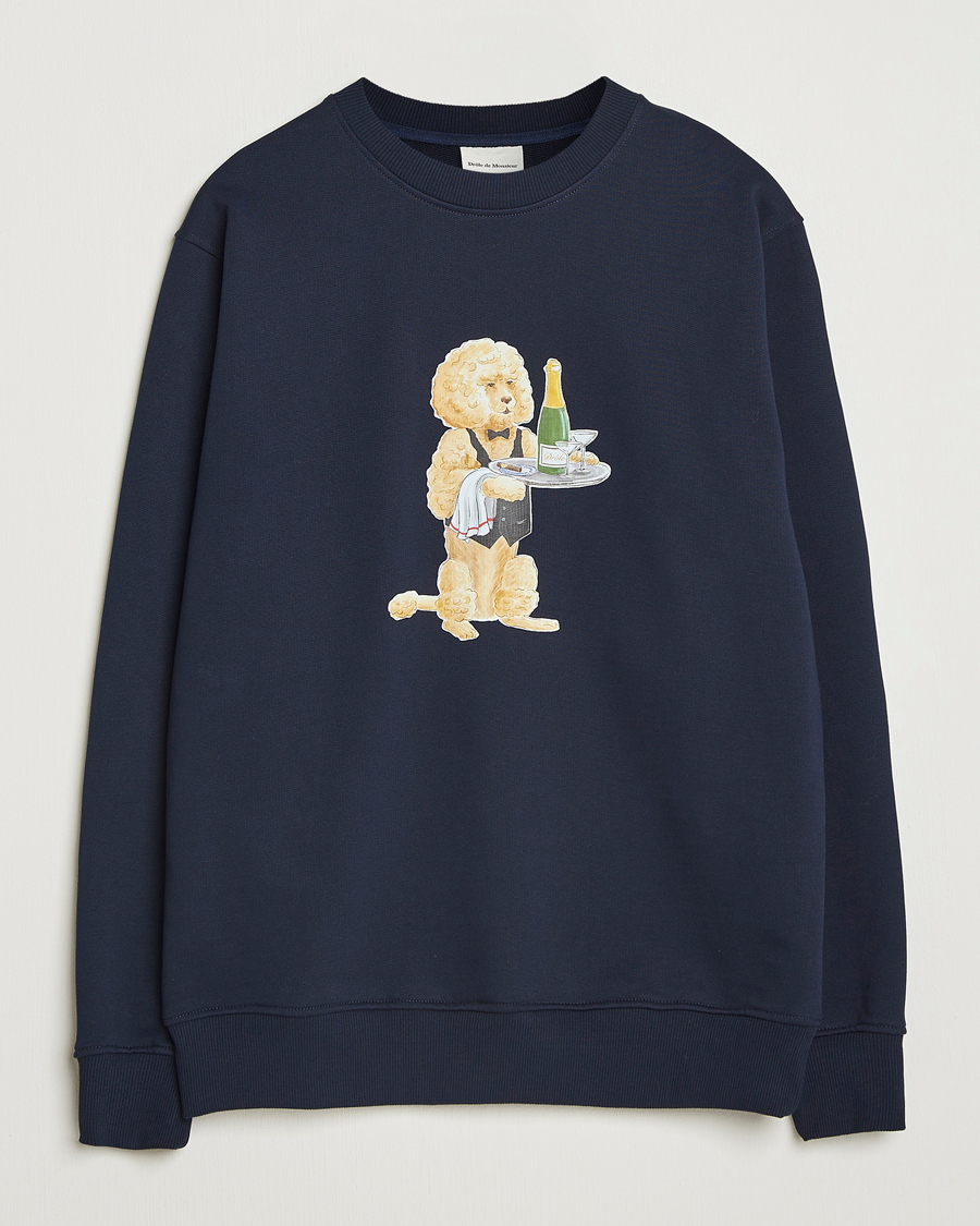 Herren | Pullover | Drôle de Monsieur | Poodle Sweatshirt Navy