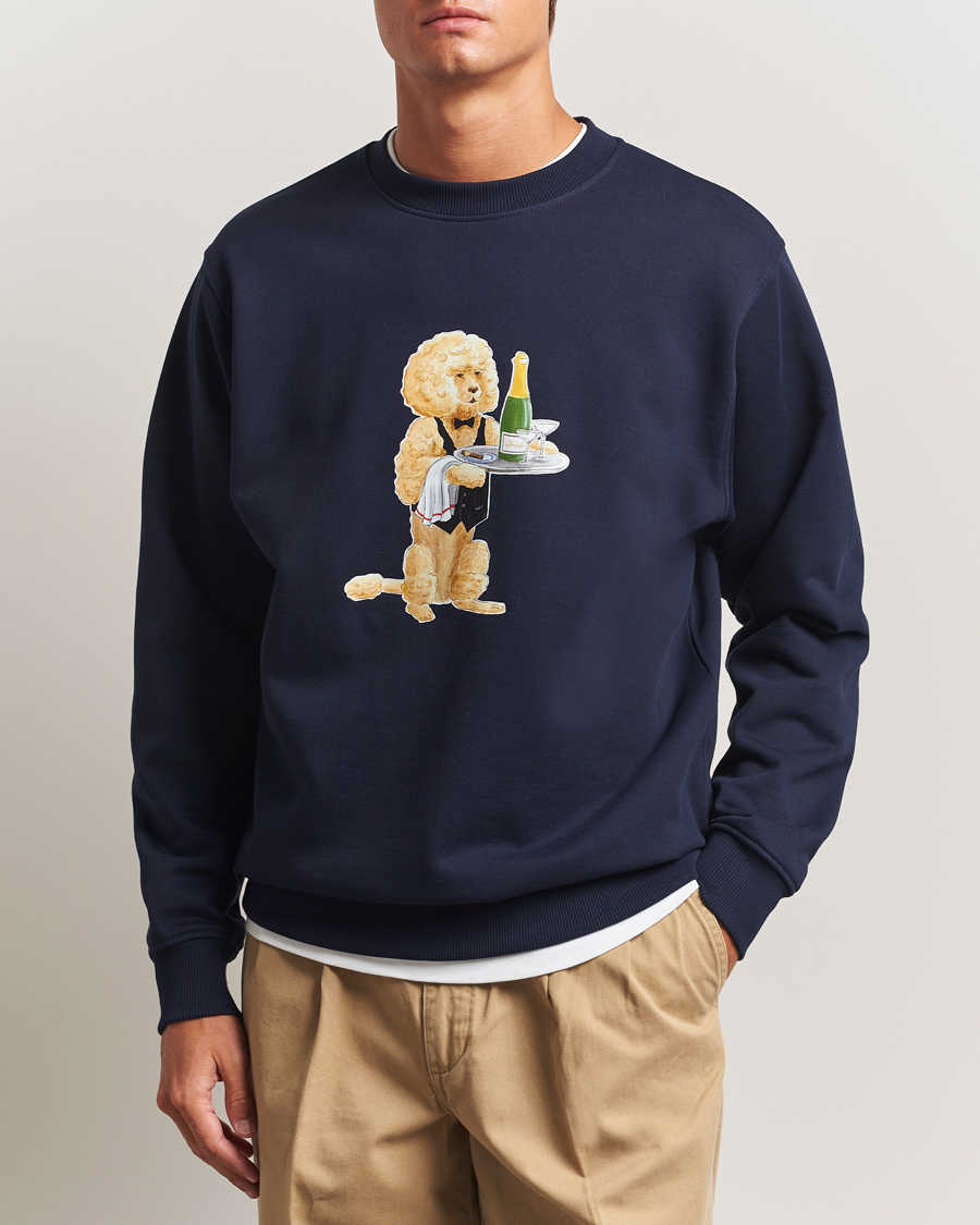 Herren | Pullover | Drôle de Monsieur | Poodle Sweatshirt Navy