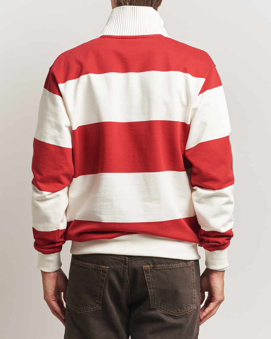 Herren | Pullover | Drôle de Monsieur | Barstriped Rugger Red/White