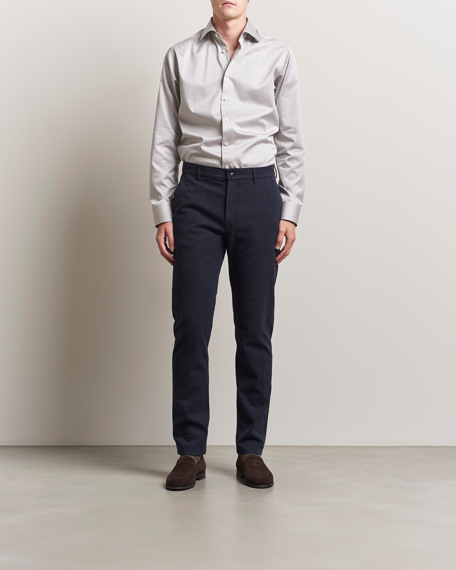Herren | Hemden | Eton | Slim Fit Signature Twill Shirt Beige