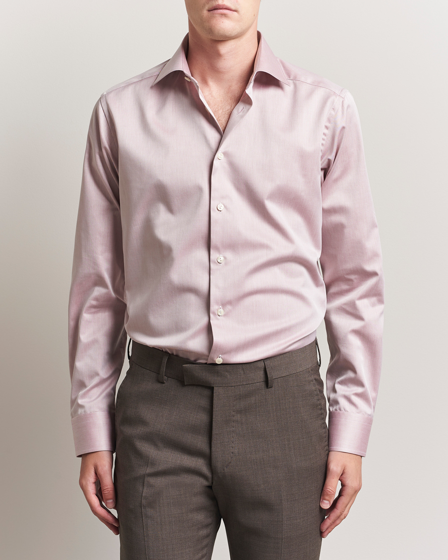 Herren | Hemden | Eton | Slim Fit Signature Twill Shirt Brown
