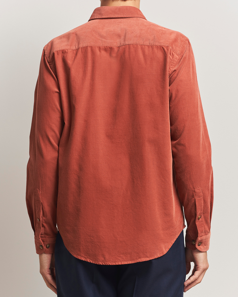 Herren | Hemden | Eton | Casual Fit Corduroy Shirt Rust Red