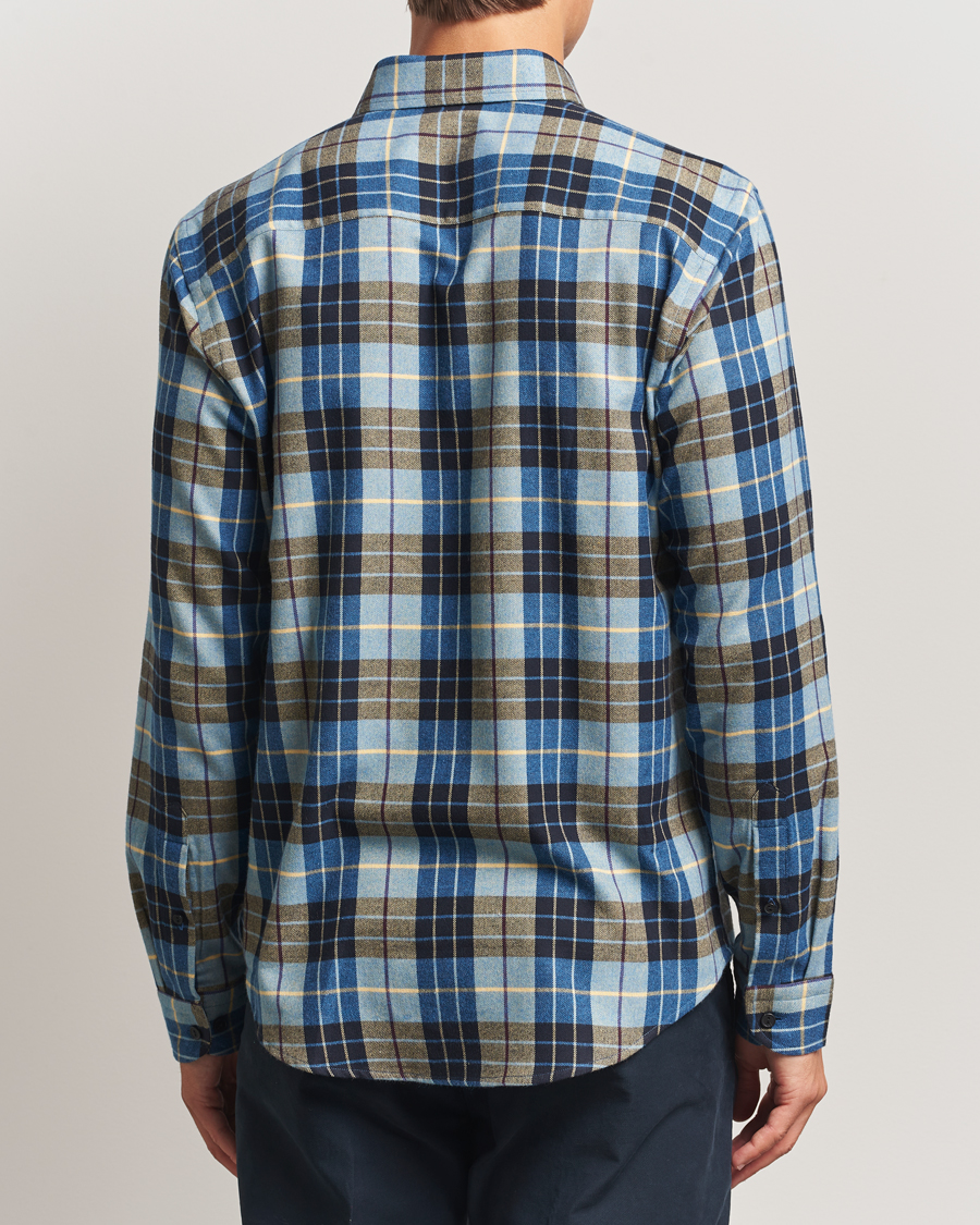 Herren | Hemden | Eton | Casual Fit Checked Flannel Shirt Blue Multi