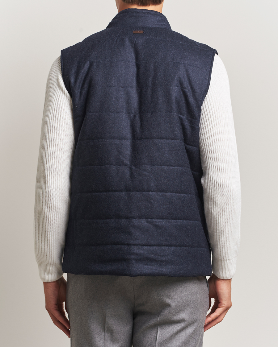 Herren | Westen | Eton | Wool Padded Vest Navy