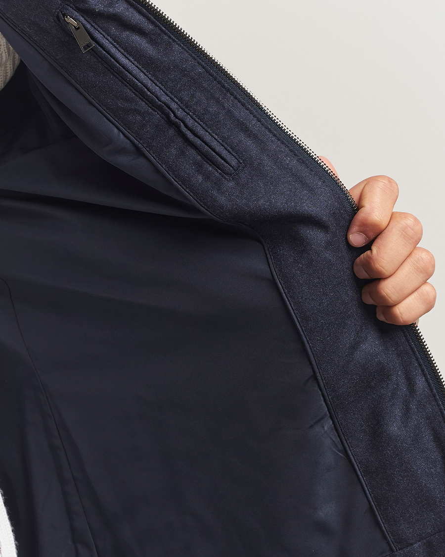 Herren | Westen | Eton | Wool Padded Vest Navy