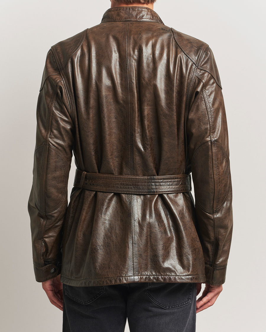 Herren | Jacken | Belstaff | Trailmaster Panther Leather Jacket Dark Earth