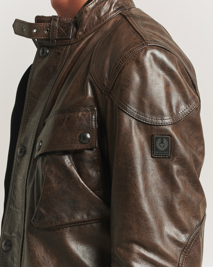 Herren | Jacken | Belstaff | Trailmaster Panther Leather Jacket Dark Earth