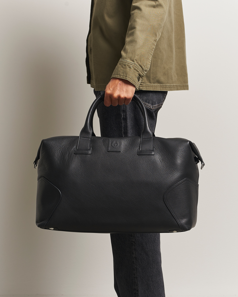 Herren | Taschen | Belstaff | Ronson Leather Weekender Bag Black