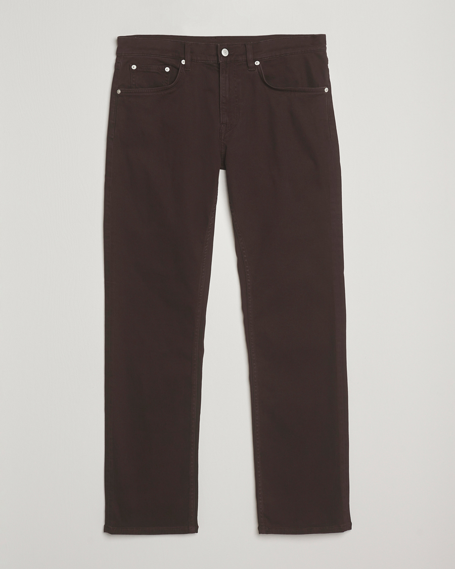 Herren | Hosen | GANT | Regular Fit Moleskin 5-Pocket Trousers Deep Brown