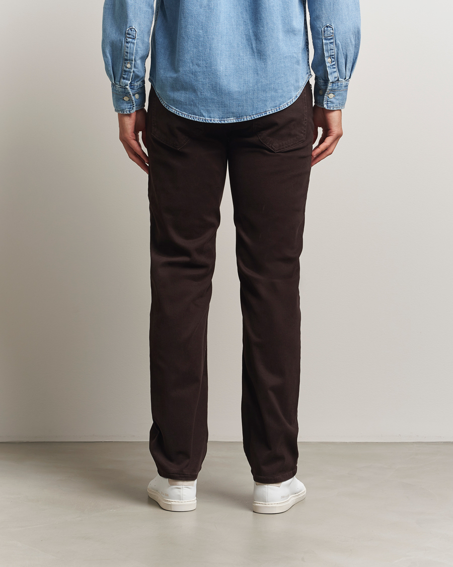 Herren | Hosen | GANT | Regular Fit Moleskin 5-Pocket Trousers Deep Brown