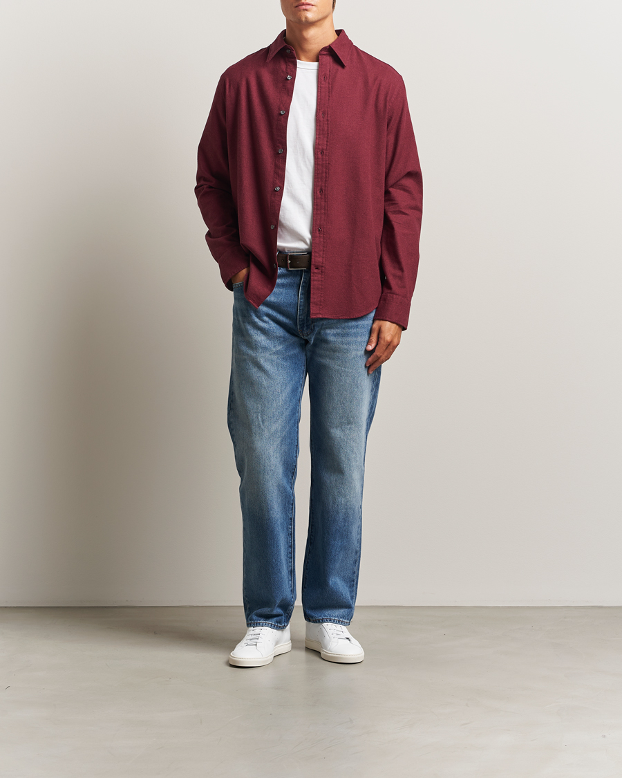Herren | Hemden | GANT | Regular Fit Flannel Shirt Plumped Red