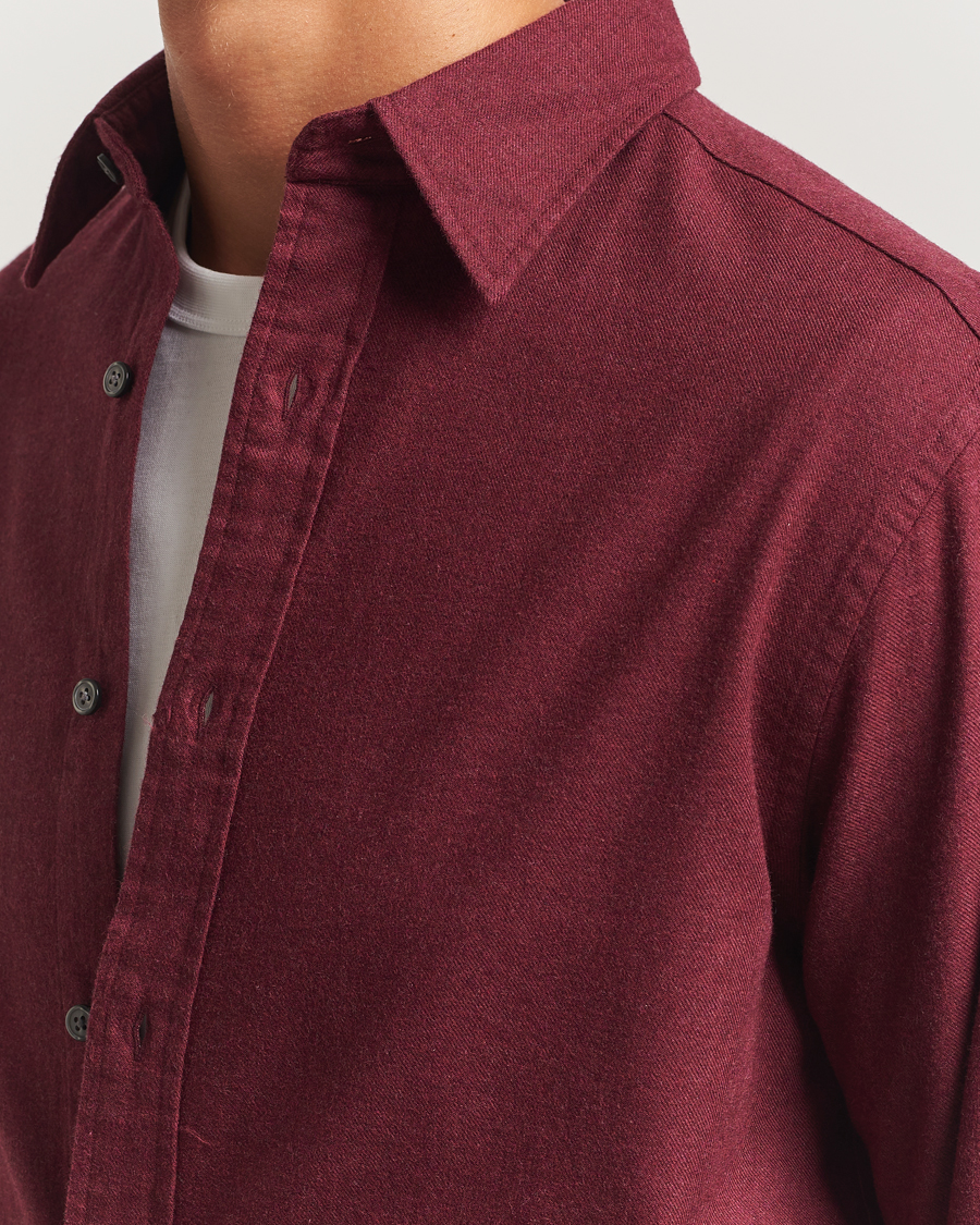 Herren | Hemden | GANT | Regular Fit Flannel Shirt Plumped Red