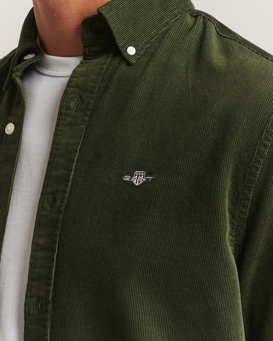 Herren | Hemden | GANT | Regular Fit Corduroy Shirt Country Green