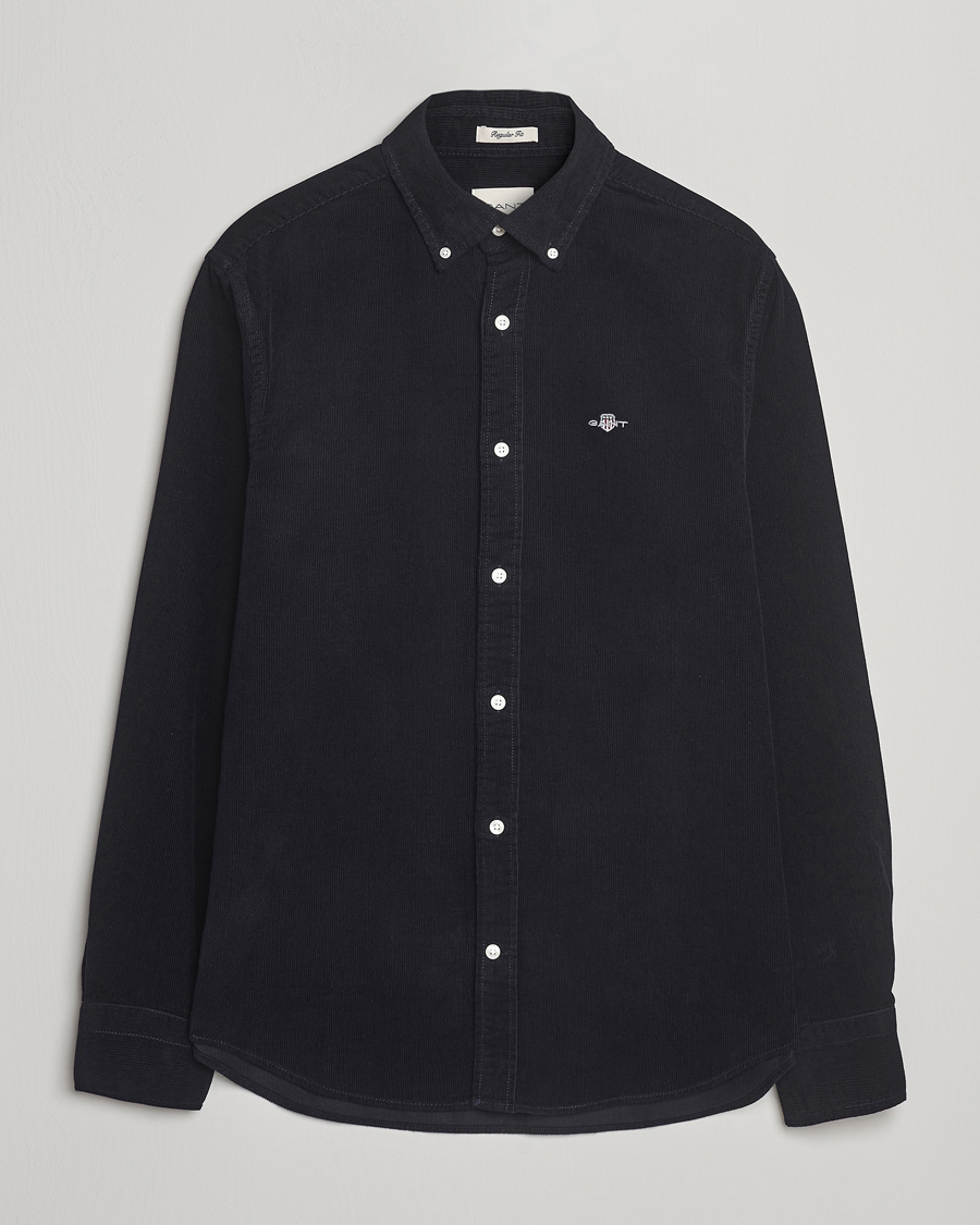 Herren | Hemden | GANT | Regular Fit Corduroy Shirt Black