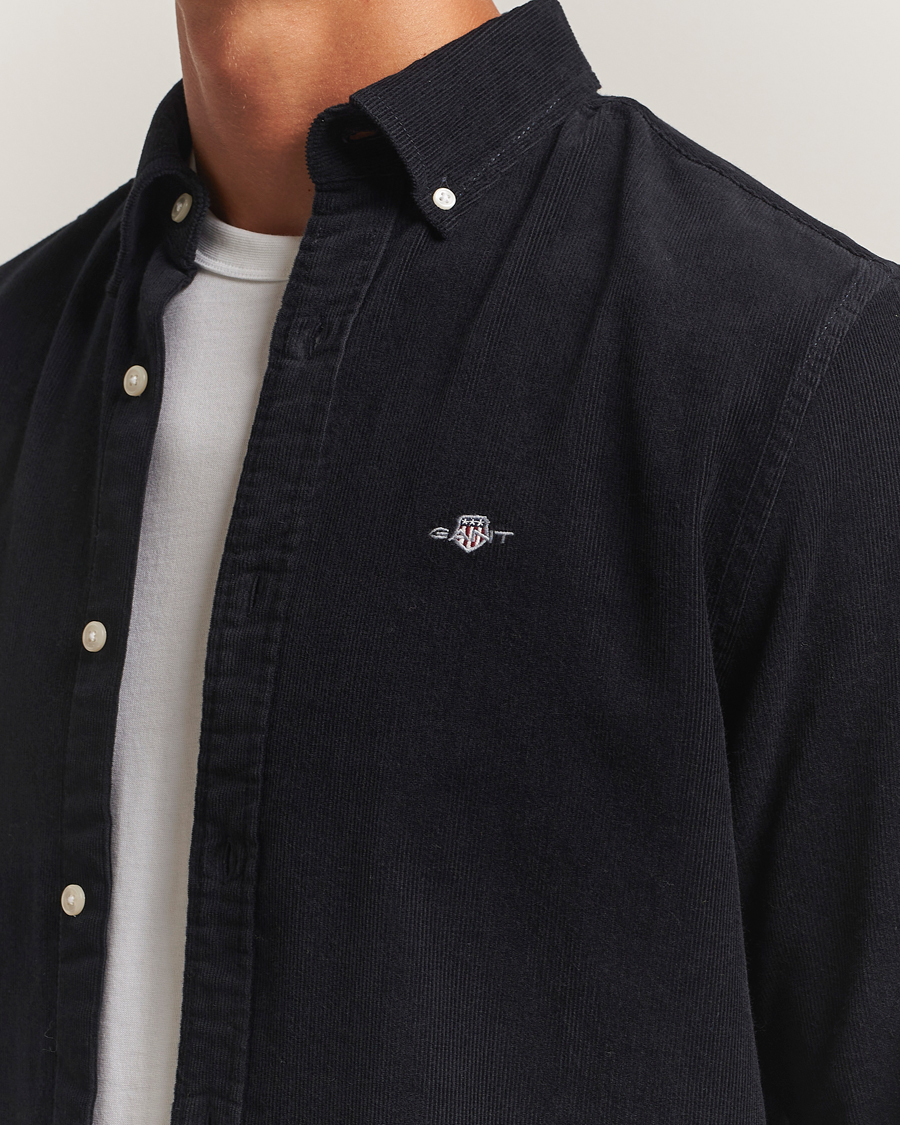 Herren | Hemden | GANT | Regular Fit Corduroy Shirt Black