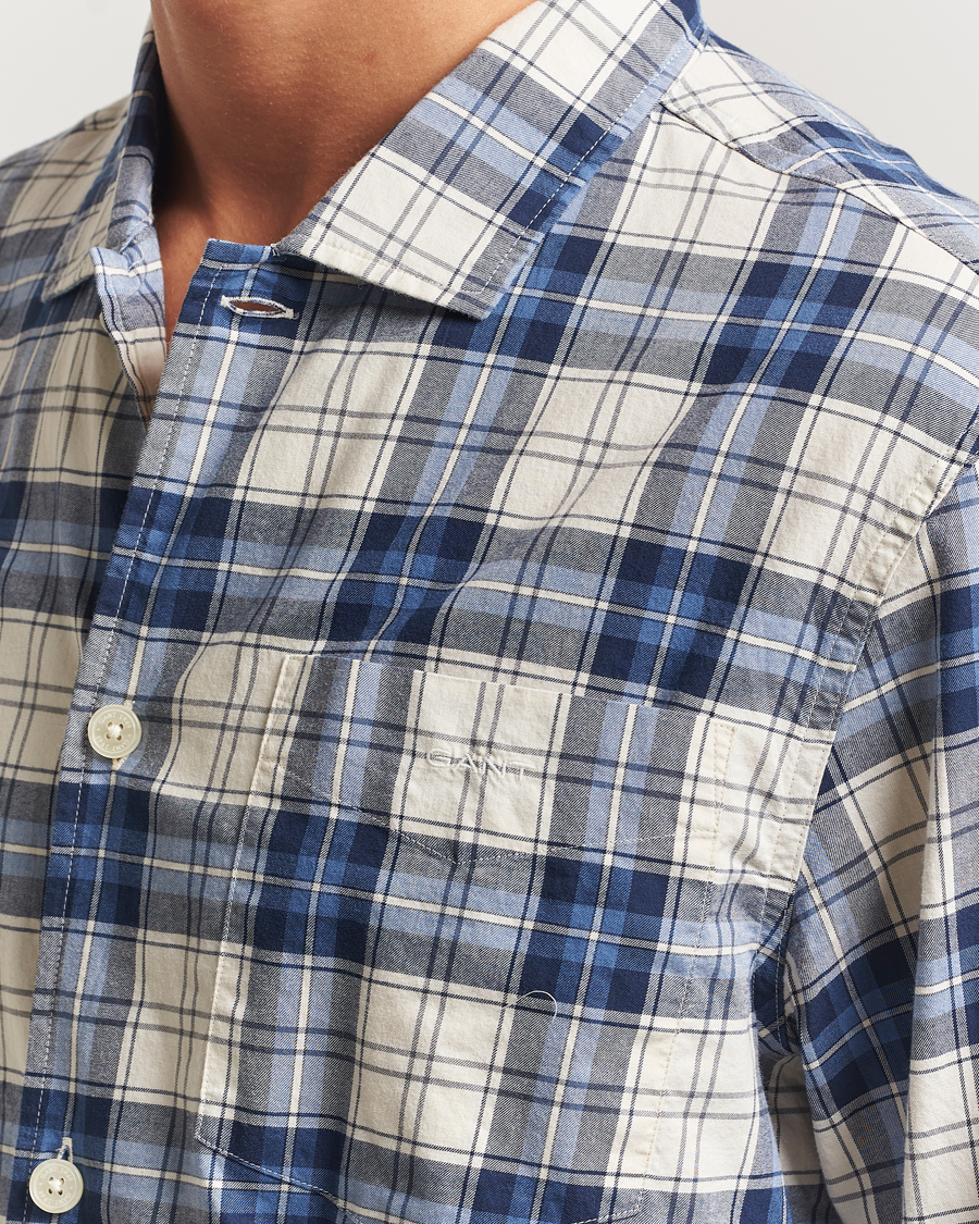 Herren | Schlafanzüge & Bademäntel | GANT | Checked Pyjama Set Blue Water