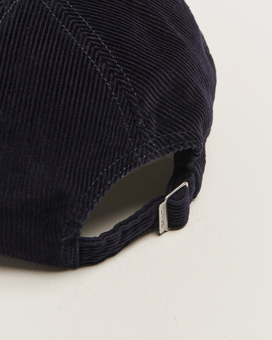 Herren | Hüte & Mützen | GANT | G Badge Corduroy Cap Evening Blue