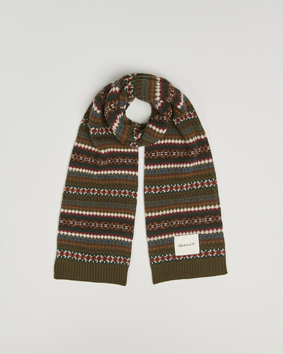 Herren | Schals | GANT | Fair Isle Scarf Country Green
