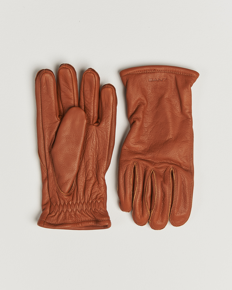 Herren | Handschuhe | GANT | Leather Work Glove Cognac