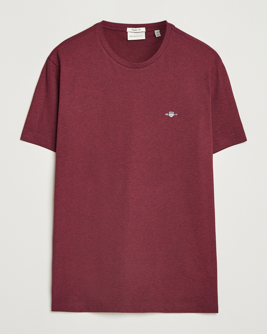 Herren | T-Shirts | GANT | The Original T-Shirt Bordeaux Melange