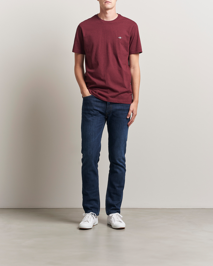 Herren | T-Shirts | GANT | The Original T-Shirt Bordeaux Melange