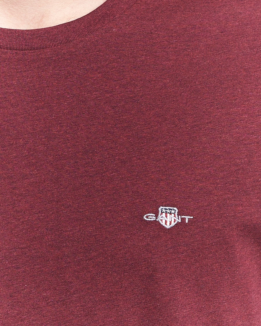 Herren | T-Shirts | GANT | The Original T-Shirt Bordeaux Melange