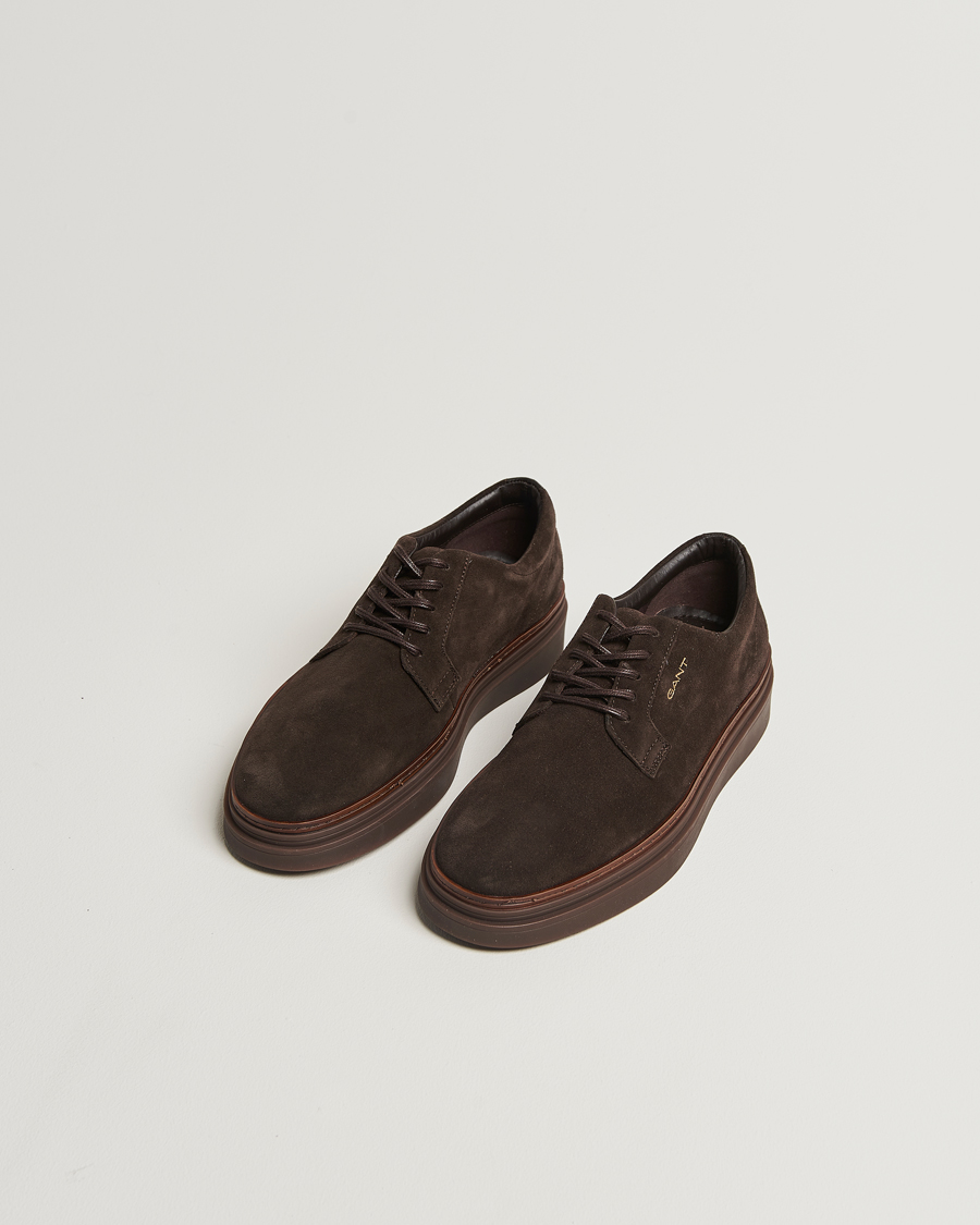 Herren | Sneaker | GANT | Kinzoon Suede Derby Sneaker Espresso Brown