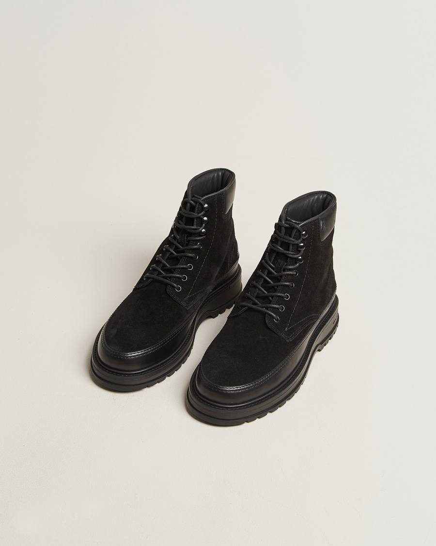 Herren | Boots | GANT | Clafton Felt Lined Suede Boot Black