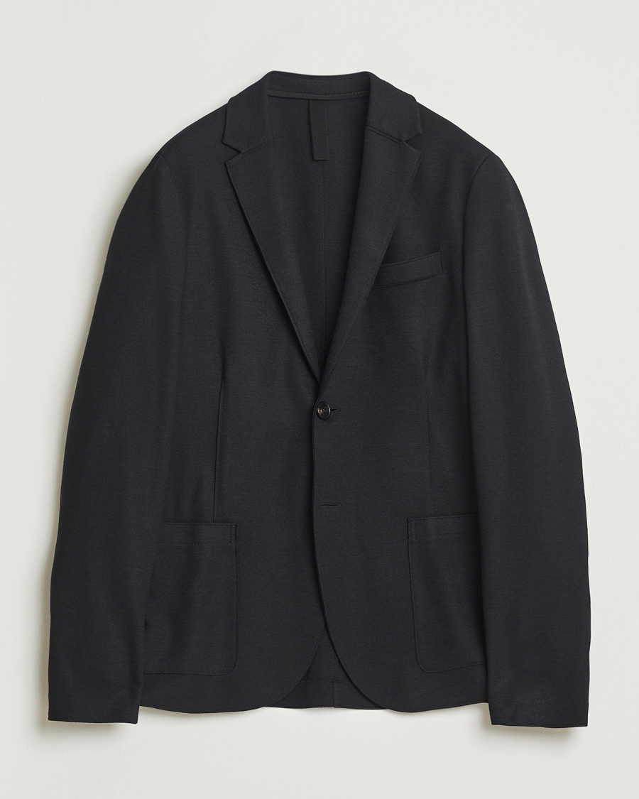 Herren | Sakkos | Harris Wharf London | Two Button Superfine Merino Blazer Black