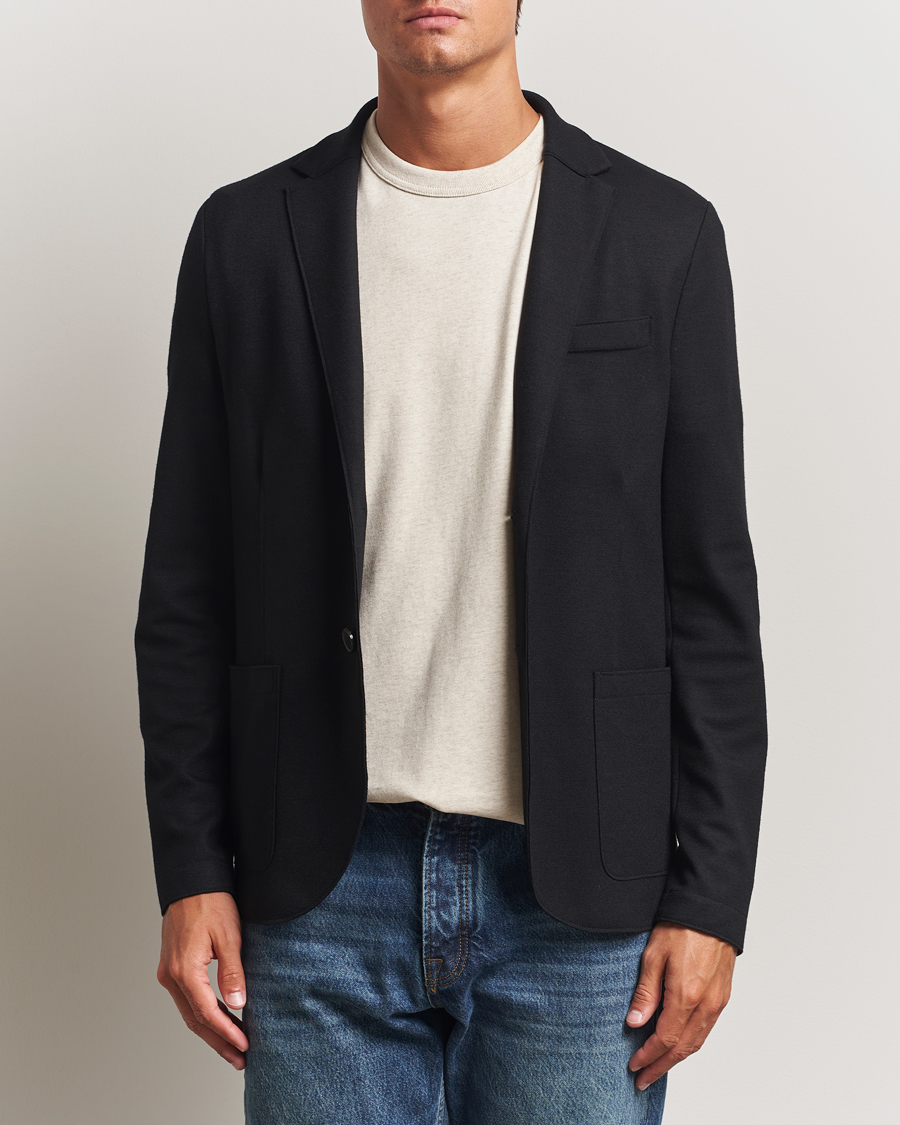Herren | Sakkos | Harris Wharf London | Two Button Superfine Merino Blazer Black