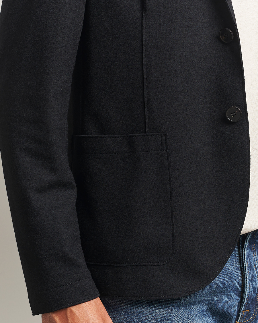 Herren | Sakkos | Harris Wharf London | Two Button Superfine Merino Blazer Black