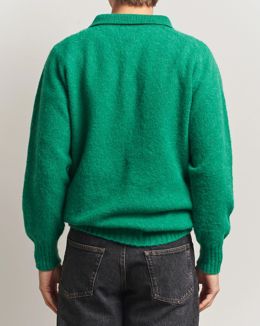 Herren | Pullover | Howlin' | Brushed Wool Polo Greendream